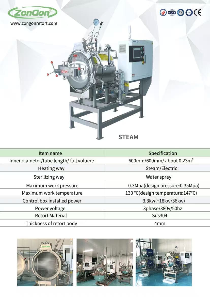 Pilot-Scale Test Retort